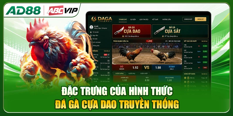 Đặc trưng cùng luật thi đấu của hình thức đá gà cựa dao truyền thống