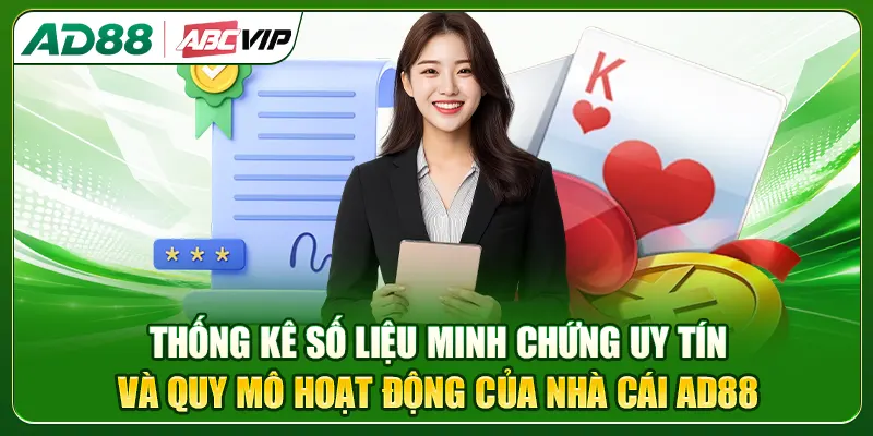 Thống kê số liệu minh chứng uy tín và quy mô hoạt động của nhà cái AD88